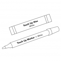 White Touch Up Kit: Wax Stick + Marker